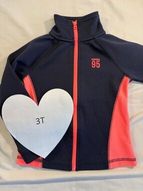 OshKosh B'gosh - Navy and Orange full zipped sports jacket. Size  3T